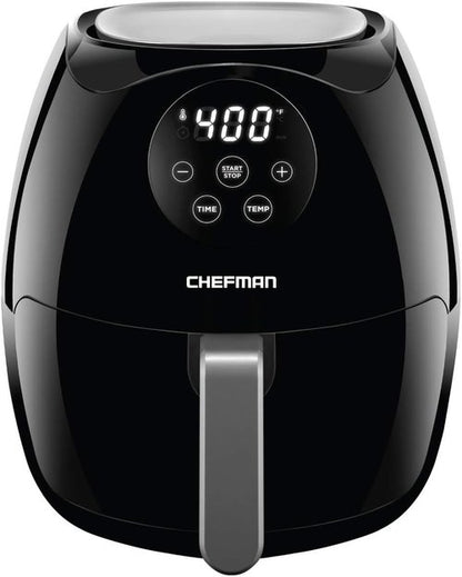 Chefman Digital Air Fryer Oven - 3.5 Quart Touch Screen, Healthy Oil-Free Cooking, Black