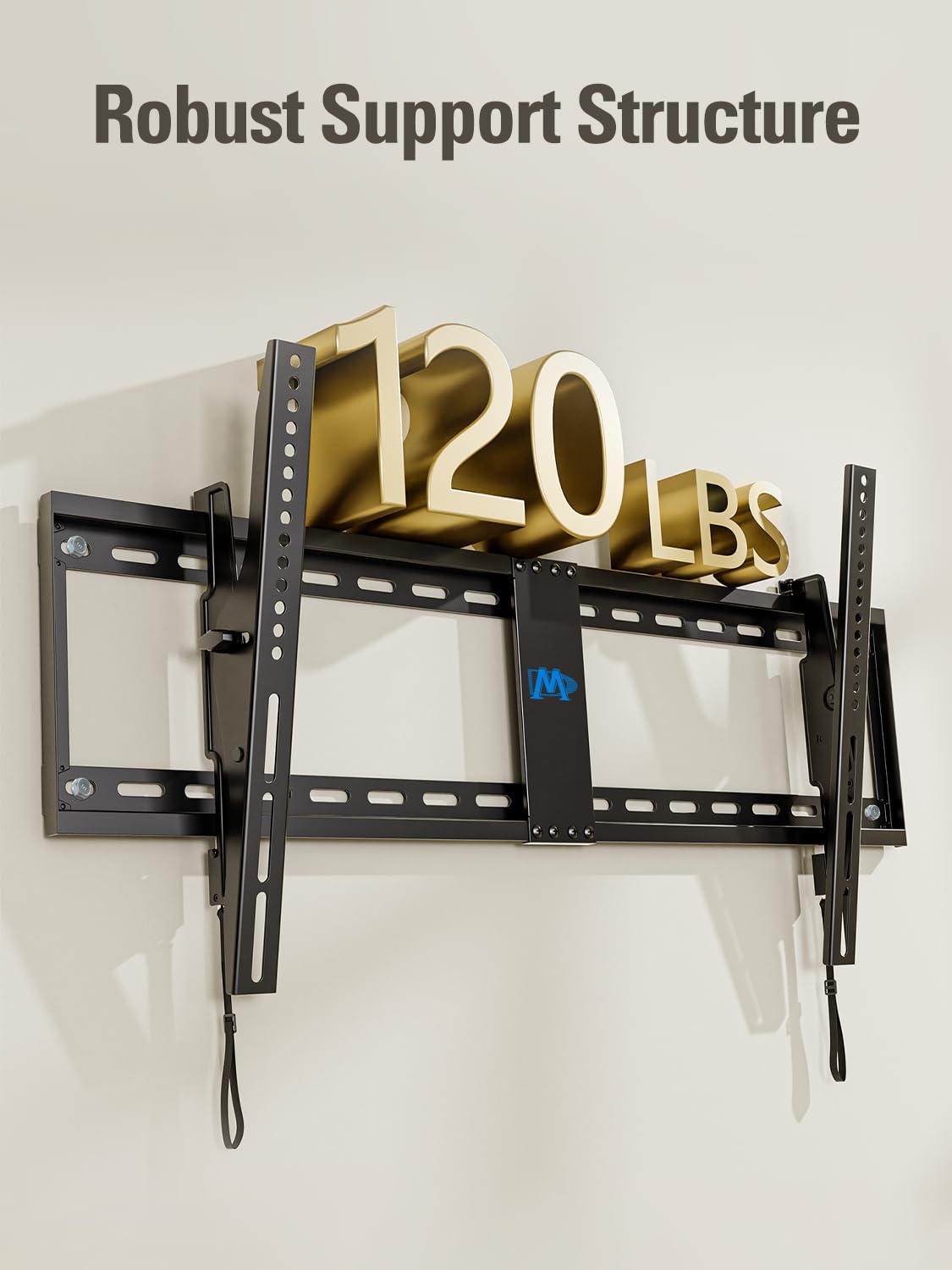 Mounting Dream TV Wall Mount for 42-86" TVs, Tilting TVs Mount with Level Adjustment Fits 16", 18", 24" Studs Easy for Centering, Wall Mount TV Bracket Max VESA 800x400mm, 120 LBS Loading, MD2263-XLK