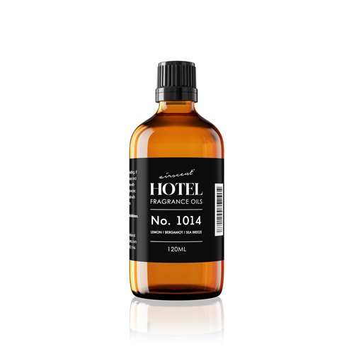 AirScent Hotel Diffuser Oil No. 1014 - The Iconic 5-Star Hotel Coastal Blend - Lemon Bergamot Sea Breeze - 120 mL Hotel Diffuser Oil for Ultrasonic and Waterless Diffusers and Crafting