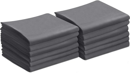 Utopia Bedding Queen Pillow Cases - 12 Pack - Envelope Closure - Soft Brushed Microfiber Fabric - Shrinkage and Fade Resistant Pillow Covers Queen Size 20 X 30 Inches (Queen, Grey)