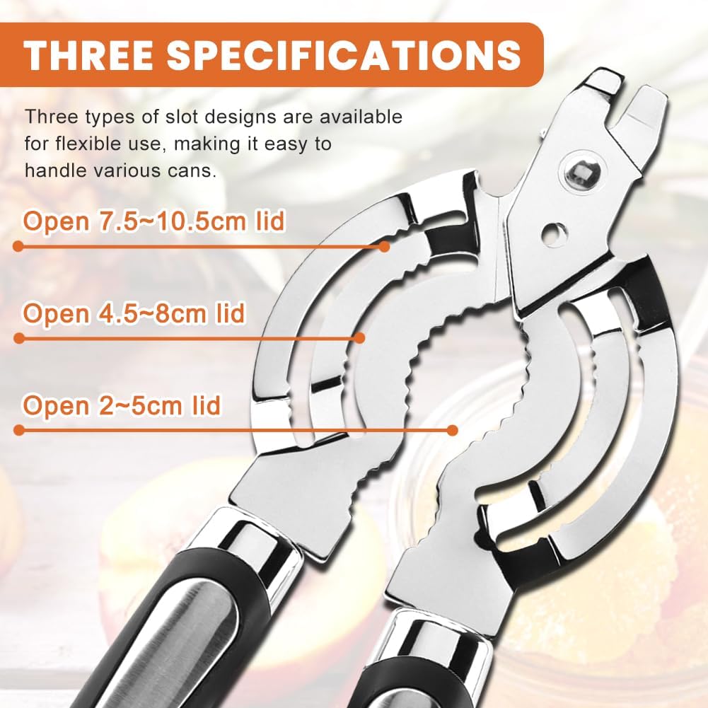 Skiennix Stainless Steel Jar Opener - Adjustable Tool for Weak Hands & Seniors | Kitchen Essential
