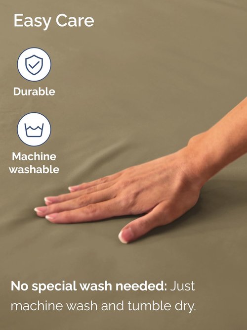 Extra Deep Full Fitted Sheet - Hotel Luxury Single Fitted Sheet Only - Easily Fits 18 inch to 24 inch Mattress - Ultra Soft, Wrinkle Free w/Extra Deep Pockets - Easy-Care, Breathable & Comfy - Khaki