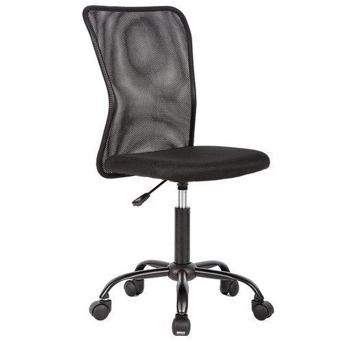 BestOffice Ergonomic Office Chair Desk Chair Mesh Computer Chair Armless Back Support Modern Executive Rolling Swivel Chair with Lumbar Support（Black）