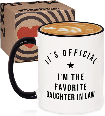 Aurahouse Daughter-In-Law Mug - Funny Mother's Day Gift from Mother-In-Law | Perfect for Birthdays & Weddings