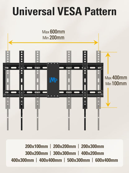 Mounting Dream TV Wall Mount - Universal Tilt Design for 37-75 Inch TVs | Supports Up to 132lbs