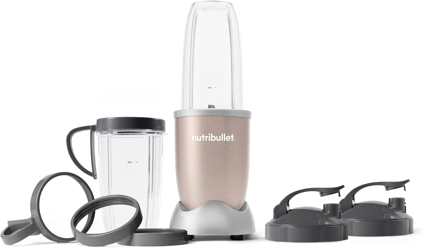 Nutribullet Pro 900 Watt Personal Blender - 13-Piece High-Speed Mixer System in Champagne
