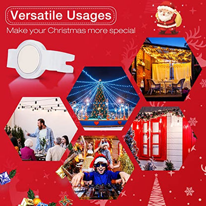 Macarrie Magnetic Christmas Light Clips - 50 Pack for C7 C9 Bulbs Outdoor