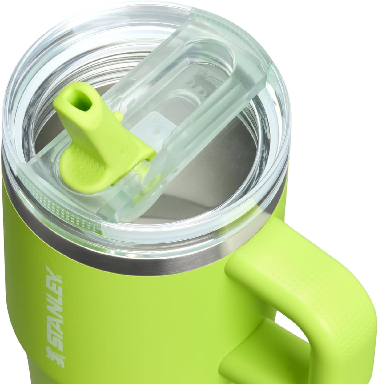 STANLEY Quencher ProTour 20 oz Tumbler - Leakproof Lid, Built-In Straw & Handle | Insulated Stainless Steel | Chartreuse