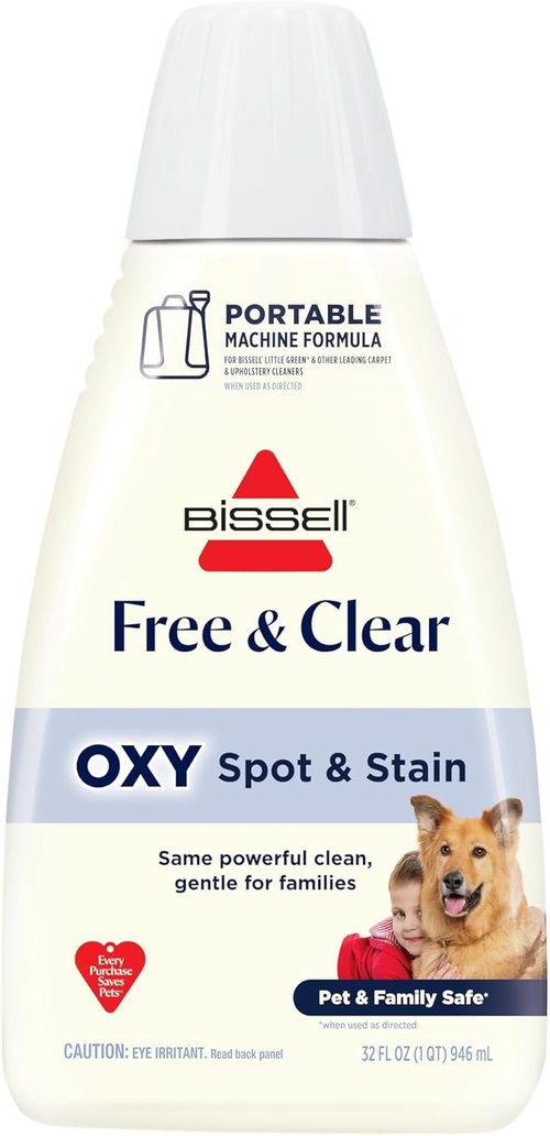 BISSELL Little Green Portable Deep Cleaner Formula - OXY Spot & Stain Remover, 32 Fl. Oz.