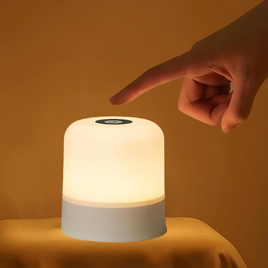 Skiennix Portable Baby Night Light - Dimmable Touch LED Lamp with 3 Color Options | 2400mAh Rechargeable