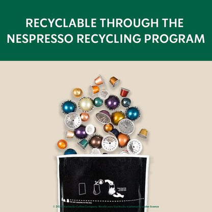 Starbucks by Nespresso Vertuo, Blonde, Medium, and Dark Roast Variety Pack Coffee, 30-count Coffee Pods, Brews 7.8 oz.
