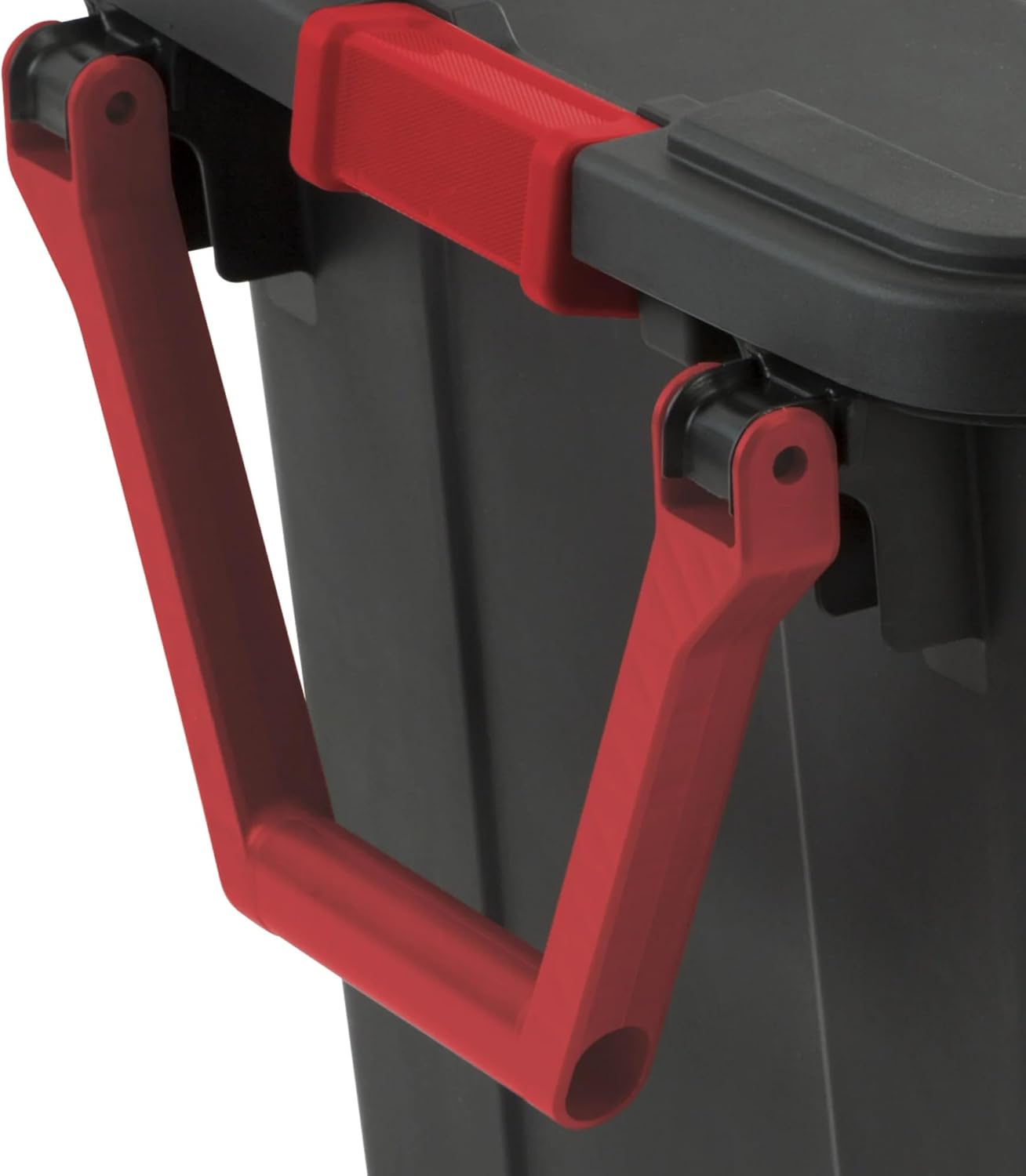 Regine Switzerland Extra Large 40-Gallon Plastic Storage Bin - Durable with Wheels & Handle, Black | Pack of 2