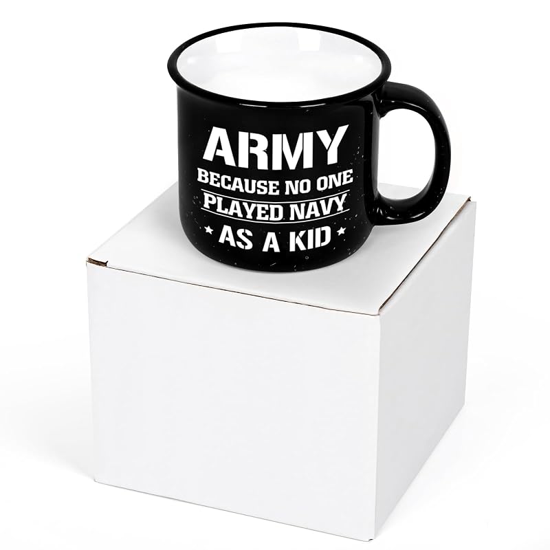 Army Gifts for Men 15 Oz Coffee Mug - This Variation: Black