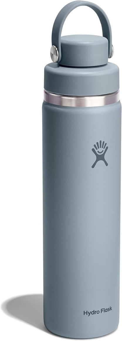 Hydro Flask Water Bottle - Insulated Stainless Steel with Wide Mouth Flex Chug Lid | 24 Oz Shale Gray