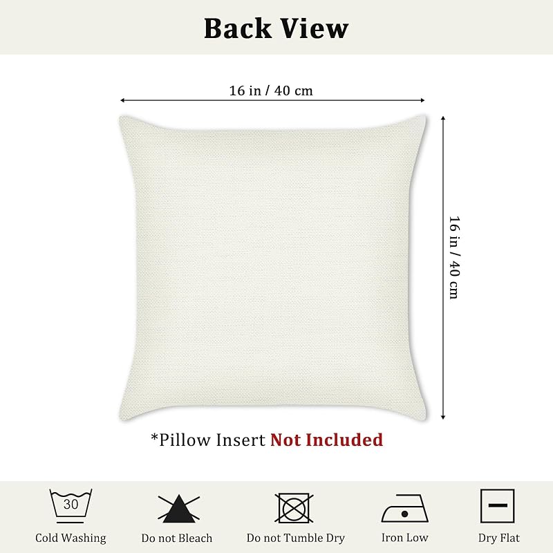 Red Christmas Double-Sided Pillow Covers 16x16 inch - Set of 4 (Variation: Red Christmas-2+16" x 16" )