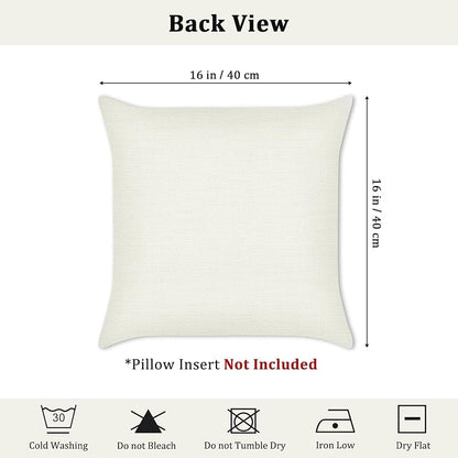 Red Christmas Double-Sided Pillow Covers 16x16 inch - Set of 4 (Variation: Red Christmas-2+16" x 16" )