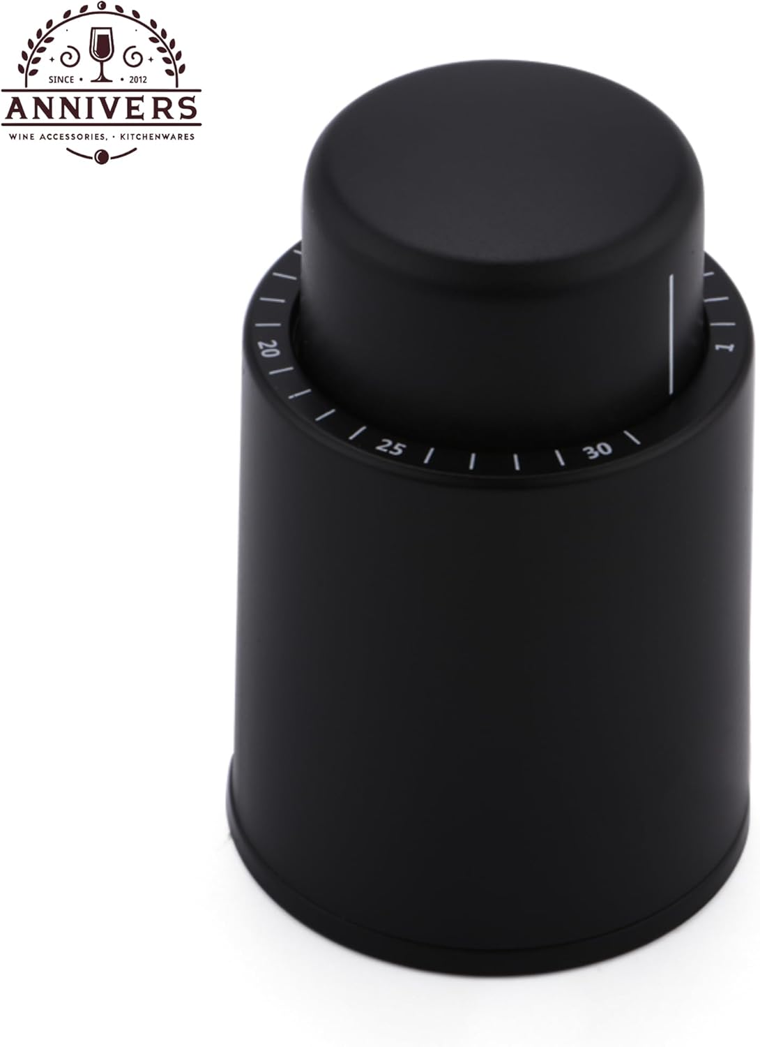 [4 Pack] Vacuum Wine Bottle Stopper Wine Cork Air Pump Wine Stopper Saver Sealer, Reusable Leak Proof Silicone Seal Keep Fresh with Date Scale for All Bottles, Bouchon Bouteille de Vin