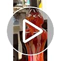 Murano Style Hand Blown Art Glass Vase Multicolor Confetti Effect - Home Decor