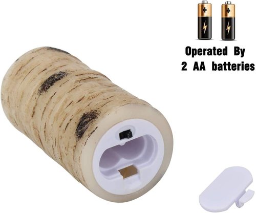 Enpornk Flameless LED Candles - Flickering Birch Bark Effect | Set of 9 Battery-Operated Real Wax with Remote Control