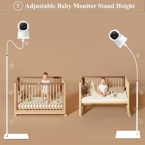 EYSAFT Baby Monitor Floor Stand Holder Mount Compactible for eufy E21,E30,Spaceview E110, Spaceview pro E210
