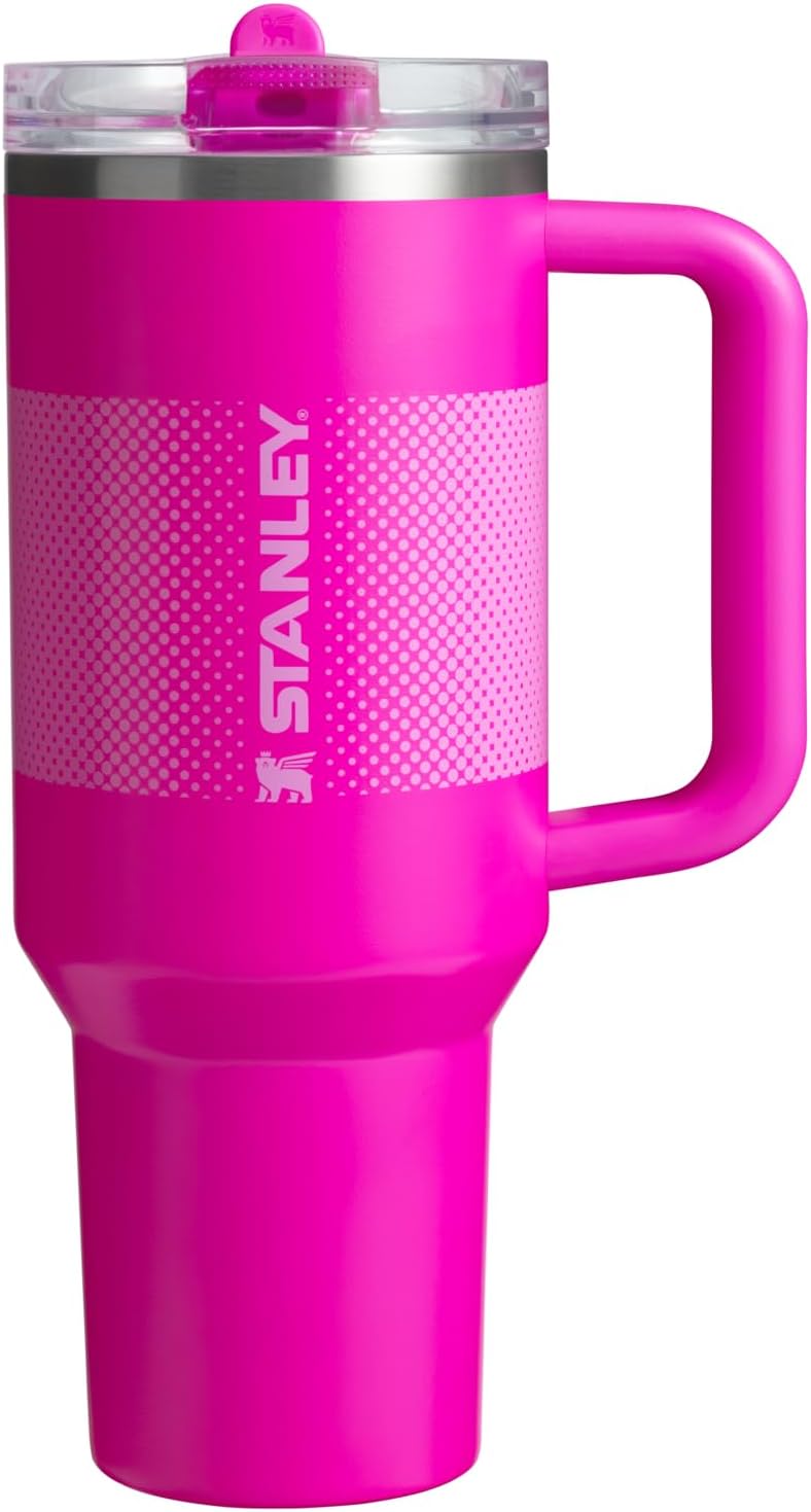 STANLEY Quencher ProTour Tumbler - 40 oz Insulated Stainless Steel Cup with Built-In Straw & Handle | Vivid Violet Fade