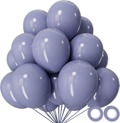 Skiennix 12-Inch Dusty Blue Balloons - 110 Pack Latex Balloons for Birthday, Baby Shower & Wedding