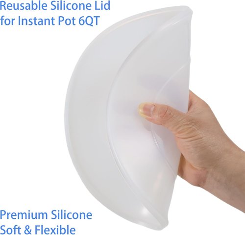 **Silicone Lid for Instant Pot - 9.8-Inch Premium Cover for 5QT & 6QT Inner Pots | Reusable Food Lid**