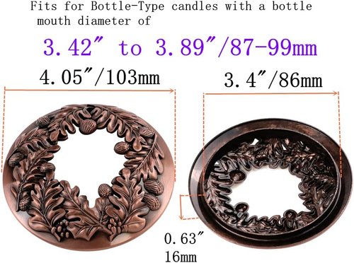 **Regine Switzerland Bronze Sacred Fruit Candle Topper - Enhance Candle Burn Evenness | Home Decor Accessory**