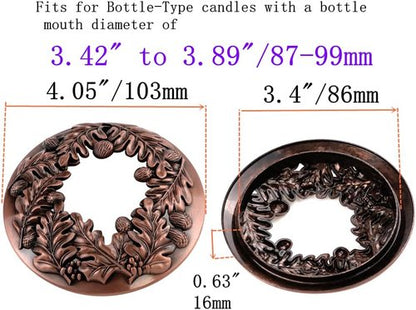 **Regine Switzerland Bronze Sacred Fruit Candle Topper - Enhance Candle Burn Evenness | Home Decor Accessory**