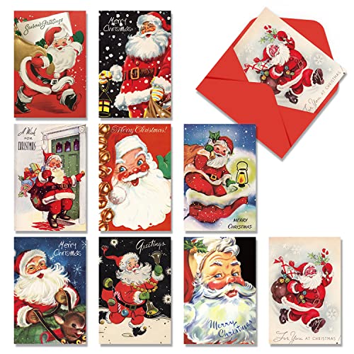 27 Pack Vintage Christmas Greeting Cards with Envelopes - 4x6 Holiday Note Cards for Festive Greetings