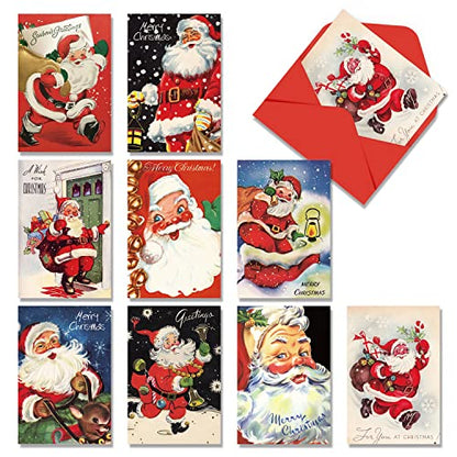 27 Pack Vintage Christmas Greeting Cards with Envelopes - 4x6 Holiday Note Cards for Festive Greetings