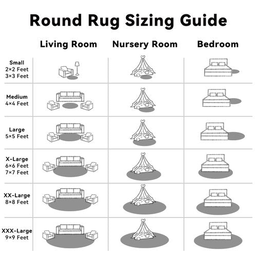OLANLY Black Round Rugs for Bedroom - Machine Washable, 3 ft Circle Area Rugs for Living Room, Soft and Fluffy Shaggy Carpet for Teen Girls and Boys, Nursery Rooms, Dorms, Home Decor Aesthetic