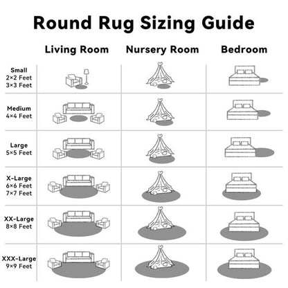 OLANLY Black Round Rugs for Bedroom - Machine Washable, 3 ft Circle Area Rugs for Living Room, Soft and Fluffy Shaggy Carpet for Teen Girls and Boys, Nursery Rooms, Dorms, Home Decor Aesthetic