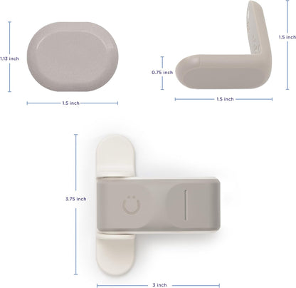 Ubbi Safety Bundle - Complete Childproofing Kit with 36 Outlet Covers, 16 Corner Protectors & 2 Pinch Guards - Taupe