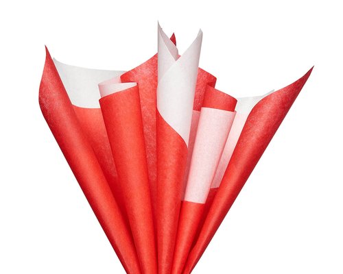 American Greetings Bulk Red and White Tissue Paper - 125 Sheets, 20" x 20" for All Occasions