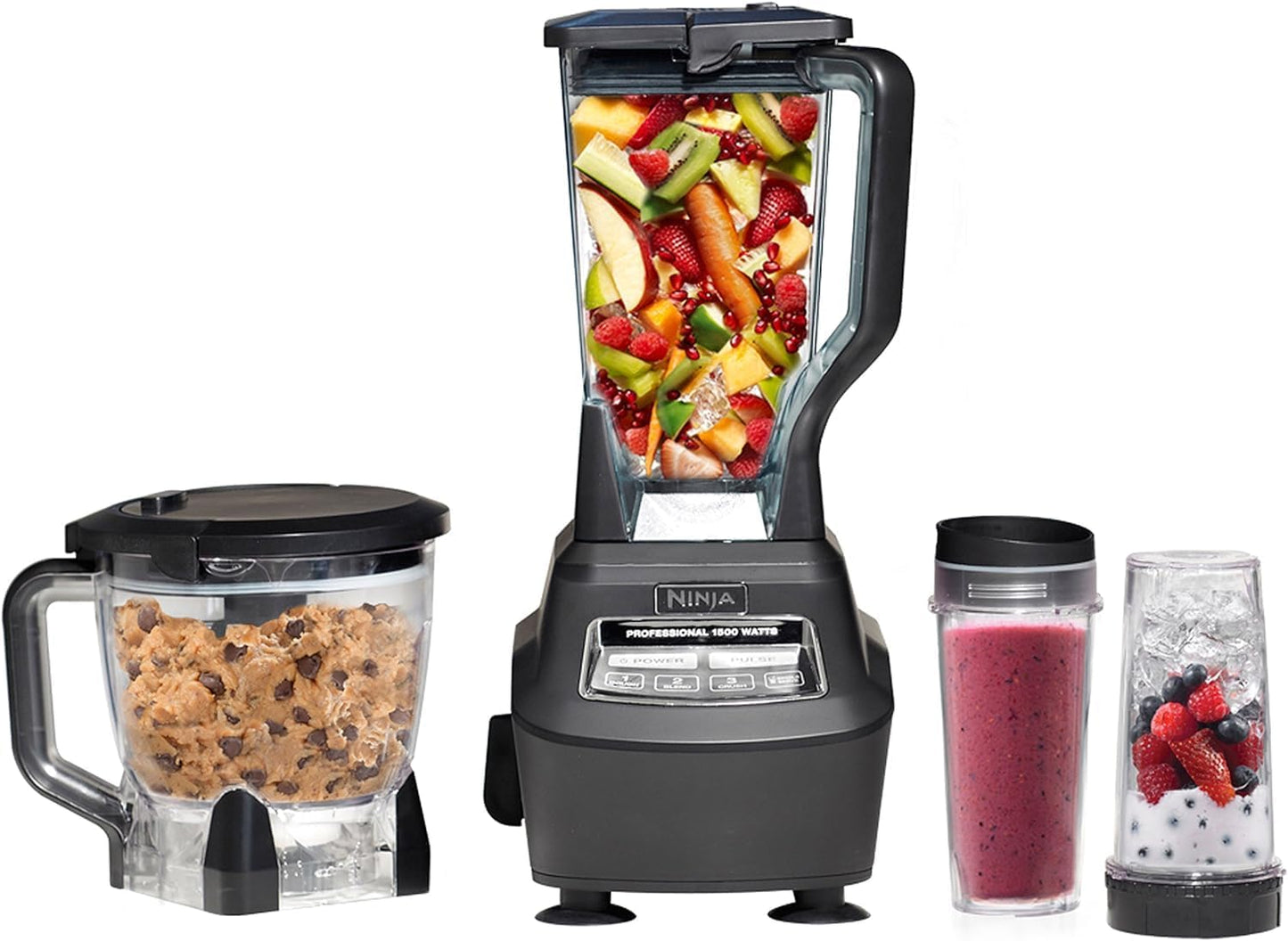 Ninja Mega Kitchen System Blender & Processor - Includes Nutri Ninja Cups | BL770 (Renewed)