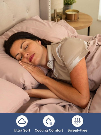 Extra Deep King Sheet Set - 6 Piece Breathable and Cooling Sheets - Hotel Luxury Bedding for Women, Men, Kids & Teens - Easy & Secure Fit - Soft, Wrinkle Free and Comfy - Extra Deep Pockets - Mauve