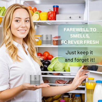 Skiennix Refrigerator Deodorizer - Long-Lasting Odor Eliminator for Home | Nontoxic & Versatile Use