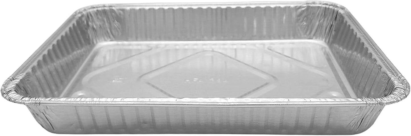 PACTOGO Disposable Aluminum Foil Cake Pans - 13" x 9" x 2" | Perfect for Baking & Storing (Pack of 12)