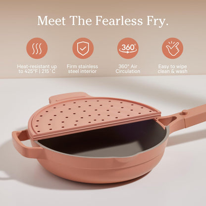 Our Place Fearless Fry - Silicone Frying Accessory for Always Pan & Perfect Pot | Splatter-Free, Heat-Resistant, Easy to Clean | Spice Color