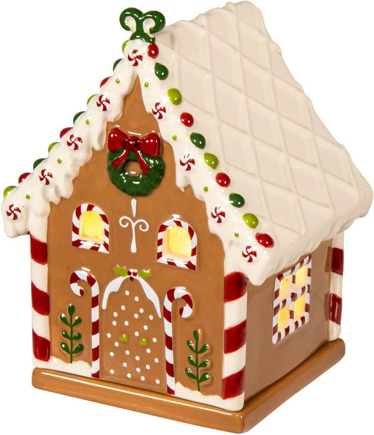 Scentsationals Wax Melt Warmer - Holiday Collection Candy House | Perfect for Fragrance Cubes & Tarts