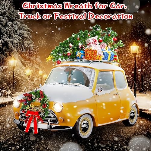 Christmas LED Wreath for Car Truck Festive Decoration - Delicate Variation