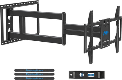 Mounting Dream TV Wall Mount - Full Motion Arm for 42-94 Inch TVs | 40'' Extension, Swivel & Tilt, Max VESA 800x400mm, Supports Up to 150lbs