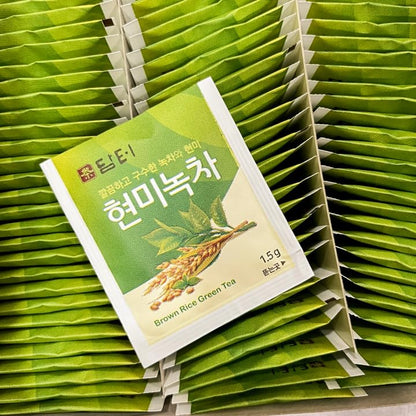 Damtuh Korean Brown Rice Green Tea Genmaicha Tea 150 Tea Bag (Pack of 1)