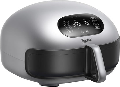 Typhur Dome 2 AI Smart Air Fryer - Large Flat Design with Self-Cleaning Ceramic Basket | Fits 12" Pizza