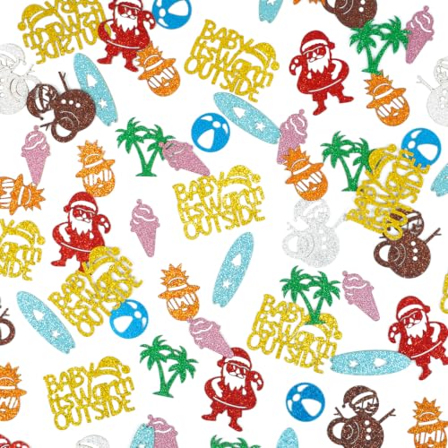 Tropical Holiday Confetti - Summer Christmas Table Scatter for Beach Parties