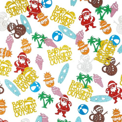 Tropical Holiday Confetti - Summer Christmas Table Scatter for Beach Parties