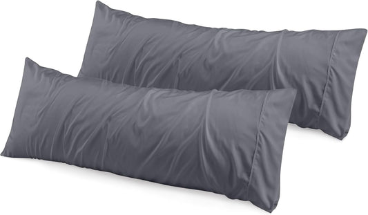 Utopia Bedding Pillow Cases - Soft Brushed Microfiber | Queen Size 2-Pack, Oeko-TEX Certified, 20x30 Inches (Grey)