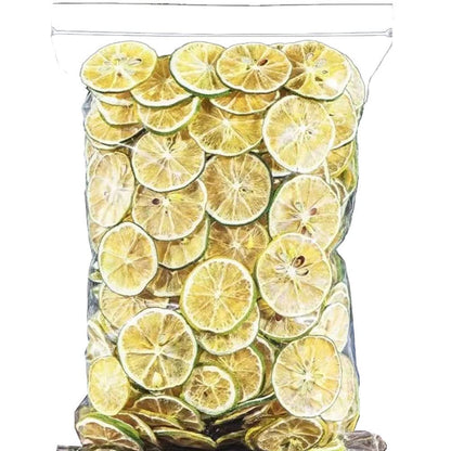 Dried lemon slices 3.88oz Sliced Green Lemon Cold brewing tea Hot drink green lemon dried tea Lemon Tea 110g