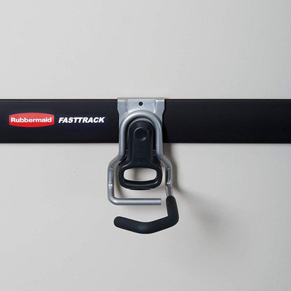 Rubbermaid Fasttrack Heavy-Duty Bicycle Storage Wall Hook - Vertical Bike Rack for Bikes Up to 50 lbs (4 Pack)